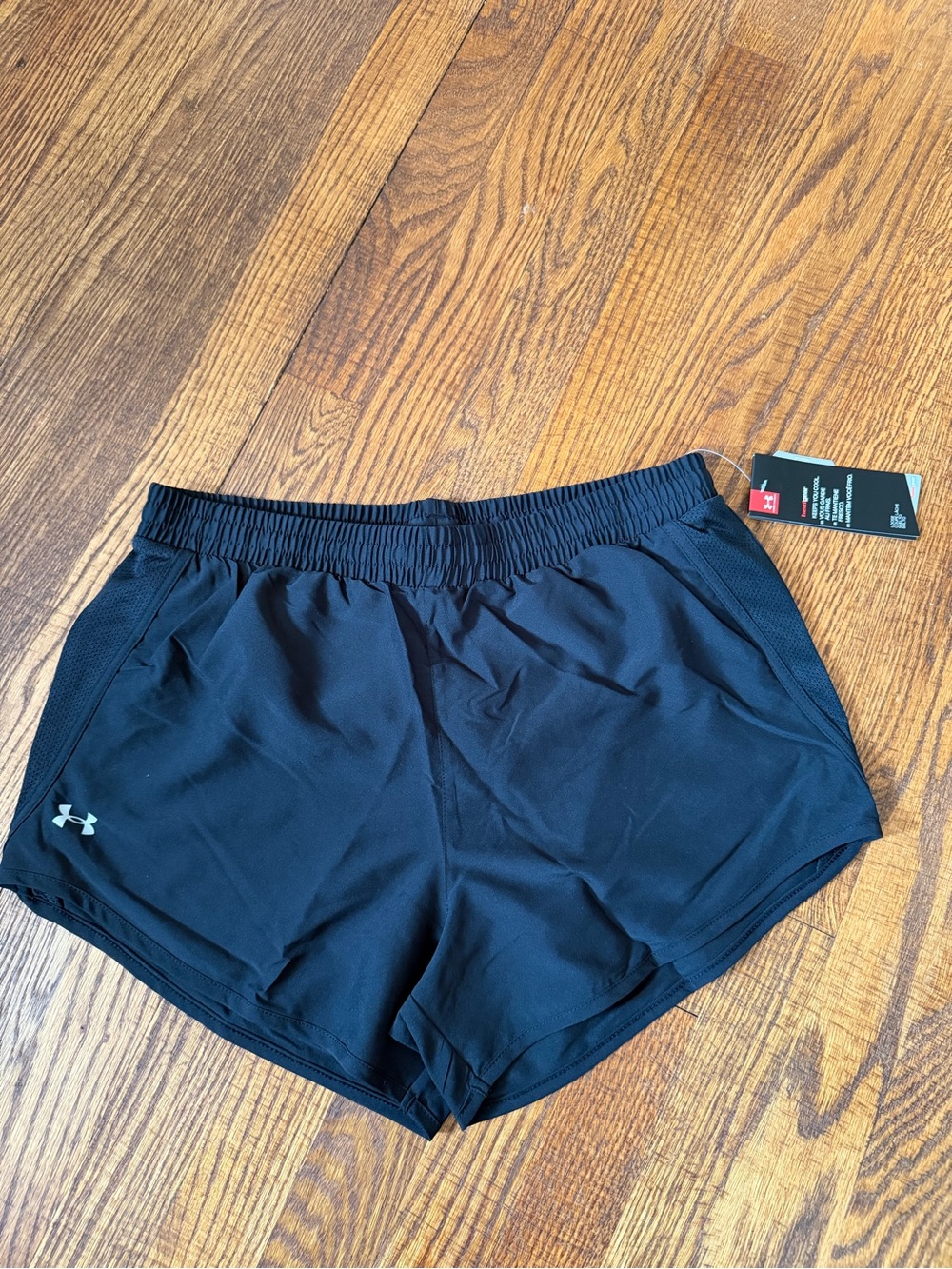 Under Armour Women's Black Athletic Shorts with Elastic Waist